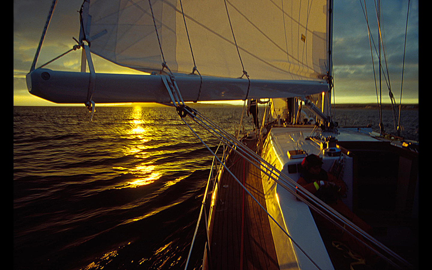 sonnenuntergang bei beachy head